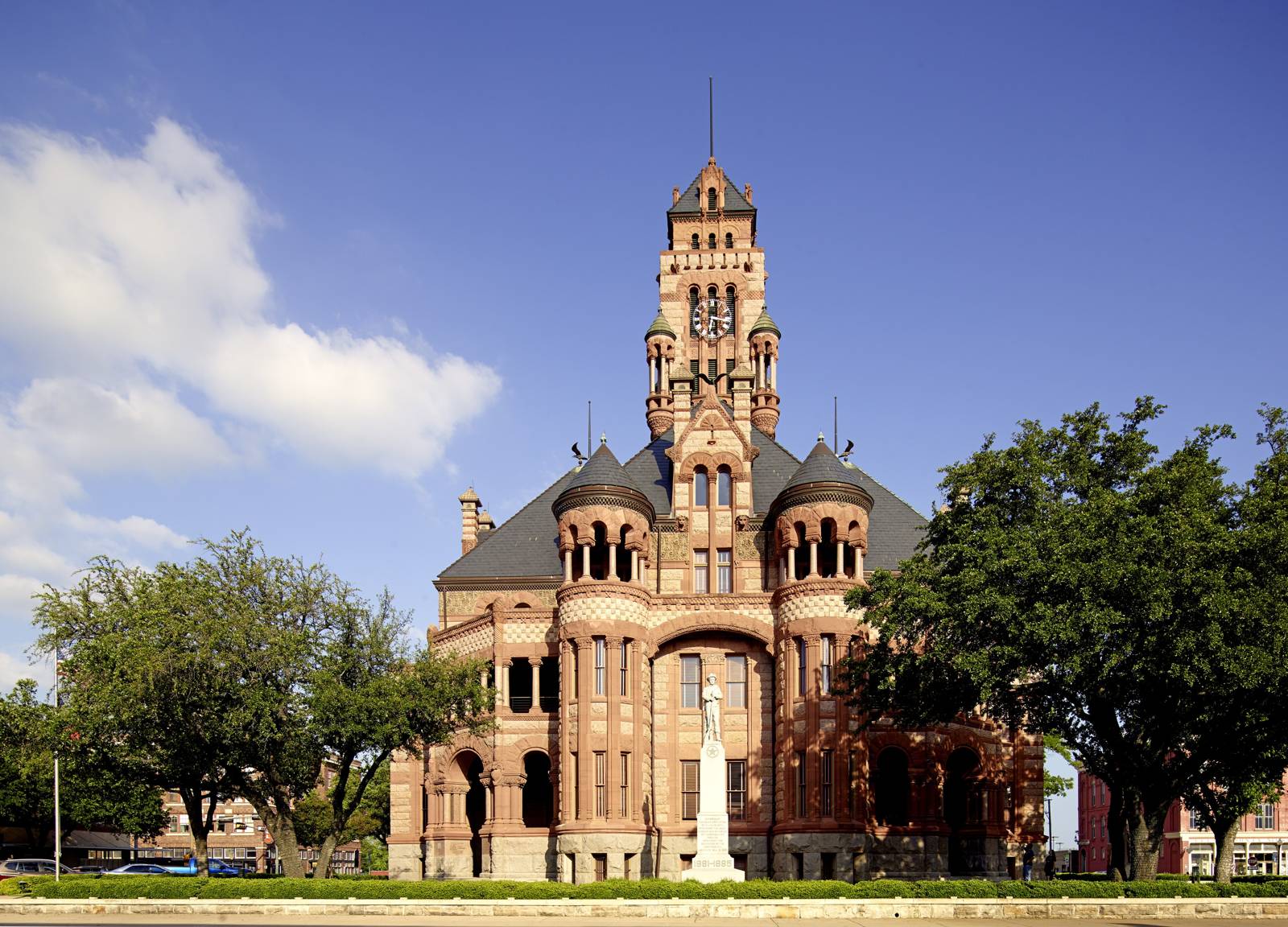 The 1897 Ellis County Courthouse in Waxahachie, Texas